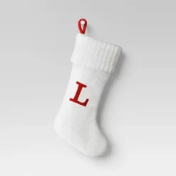 Knit Monogram Christmas Stocking White - Wondershop™ -Festival Store GUEST e84f17d3 cf25 4896 a4e8 9097058925be