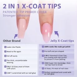 BTArtboxnails XCOATTIP® Press-On Nails -Natural - Medium Almond - 150ct -Festival Store GUEST e96665fd 68d1 4a9f 8d47 e61ee7783f71