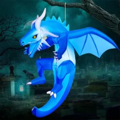 Joyfy 5 FT Halloween Inflatable Outdoor Decorations, Hanging Flying Dragon With Built-in LED For Halloween Yard Lawn Patio Outdoor Indoor Decoration -Festival Store GUEST ea6bae71 0cca 4705 a078 843c2b3fc233