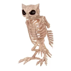 13.5" Owl Skeleton Decoration