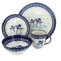 Blue Rose Polish Pottery Zaklady Dinnerware (16 PC) -Festival Store GUEST ebccfe5c 1f4e 492d 925d f5c43166f4e6