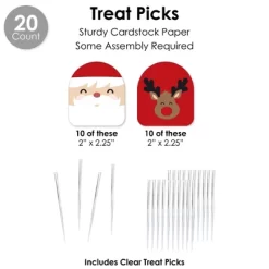 Big Dot Of Happiness Jolly Santa Claus - Christmas Party Favors And Cupcake Kit - Fabulous Favor Party Pack - 100 Pieces -Festival Store GUEST edf5cc89 375d 4f8a 9b00 2342eb0dc6fc