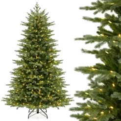 Costway 5 FT Artificial Christmas Tree With 1426 Lush PVC & PE Tips 200 LED Lights 23 Costway 5 FT Artificial Christmas Tree With 1426 Lush PVC & PE Tips 200 LED Lights -Festival Store GUEST f418afe4 b351 4215 9446 c330e7793a54