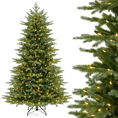 Costway 5 FT Artificial Christmas Tree With 1426 Lush PVC & PE Tips 200 LED Lights 12 Costway 5 FT Artificial Christmas Tree With 1426 Lush PVC & PE Tips 200 LED Lights - Image 12