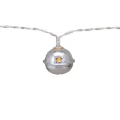 Northlight 10-Count LED Silver Christmas Bells Fairy Lights 5.5ft Clear Wire -Festival Store GUEST f7f9ce8a 5f33 4ce4 bdf9 09fd517b4293