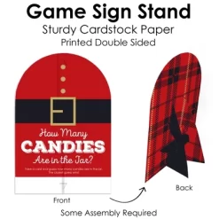 Big Dot Of Happiness Jolly Santa Claus - How Many Candies Christmas Party Game - 1 Stand And 40 Cards - Candy Guessing Game -Festival Store GUEST f852b299 df60 460d 8d6f 4268ab635117