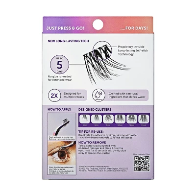 KISS Products ImPRESS Long Lasting Press-On Self Adhesive False Eyelashes - Demi Wispy - 25ct 11 KISS Products ImPRESS Long Lasting Press-On Self Adhesive False Eyelashes - Demi Wispy - 25ct - Image 11