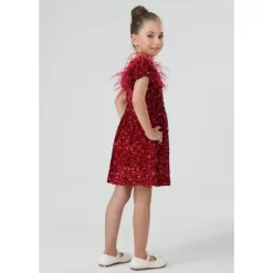 2Bunnies Girls' Christmas New Year Holiday Party Sequin Dress Feather Puff Sleeve 10 2Bunnies Girls' Christmas New Year Holiday Party Sequin Dress Feather Puff Sleeve -Festival Store GUEST fb319ead 38d8 4b80 91d8 b926f7150cc4