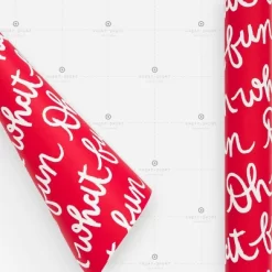 Red Oh What Fun Gift Wrap, Single Roll - Sugar Paper™ + Target