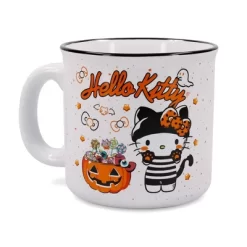 Silver Buffalo Sanrio Hello Kitty Halloween Trick-Or-Treat Ceramic Camper Mug | Holds 20 Ounces