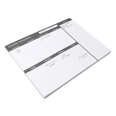 Stationery Pads Weekly Schedule - Bullseye's Playground™ 1 Stationery Pads Weekly Schedule - Bullseye's Playground™