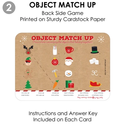 Big Dot Of Happiness Jolly Santa Claus - 2-in-1 Christmas Party Cards - Activity Duo Games - Set Of 20 6 Big Dot Of Happiness Jolly Santa Claus - 2-in-1 Christmas Party Cards - Activity Duo Games - Set Of 20 - Image 6