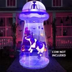 Joyfy 9 FT Halloween Inflatable Outdoor Decoration, Inflatable Purple UFO With Built-in LEDs For Halloween Party Yard Garden Lawn Outside Decoration -Festival Store GUEST ff4e81a1 17da 4901 a241 e08f2198ca1f