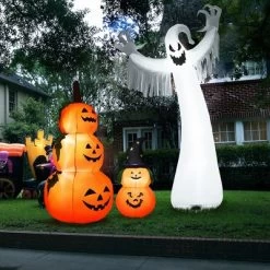 Costway 5FT Or 6FT Or 12FT Halloween Decoration With LED Lights Yard Decoration -Festival Store GUEST ffab7500 710a 407e be7a 754fdc0595a8